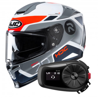 Full Face HJC RPHA 70 Shuky MC6H + Kit Bluetooth Sena 5S Solo