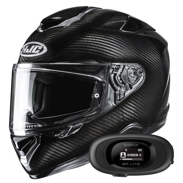 Full Face HJC RPHA 72 Carbon Black + Kit bluetooth 5R Lite Solo