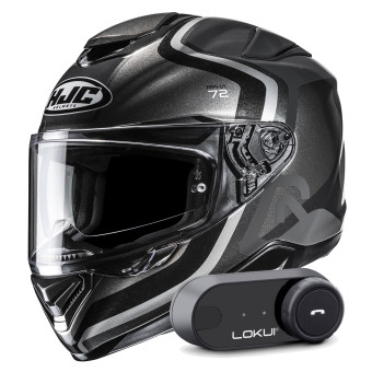 Full Face HJC RPHA 72 Ernem MC5 + Kit Bluetooth Lokui K30