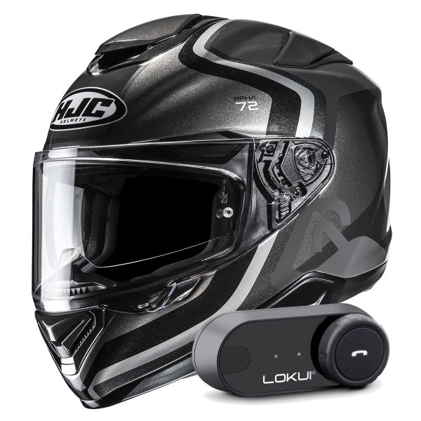 Full Face HJC RPHA 72 Ernem MC5 + Kit Bluetooth Lokui K30