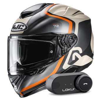 Full Face HJC RPHA 72 Ernem MC7SF + Kit Bluetooth Lokui K30