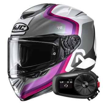 Full Face HJC RPHA 72 Ernem MC8 + Kit Bluetooth 5S Solo