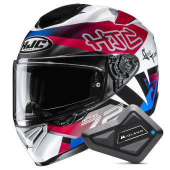 Full Face HJC RPHA 72 Goldy MC21 + Kit Bluetooth BT Mini