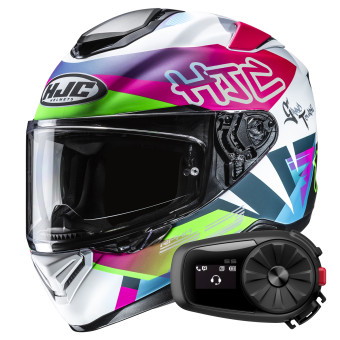 Casque Full Face HJC RPHA 72 Goldy MC84SF + Kit Bluetooth 5S Solo Casque Full Face HJC RPHA 72 Goldy MC84SF + Kit Bluetooth 5S Solo