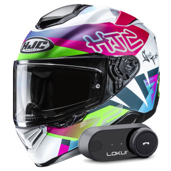 Casque Full Face HJC RPHA 72 Goldy MC84SF + Kit Bluetooth Lokui K30 Casque Full Face HJC RPHA 72 Goldy MC84SF + Kit Bluetooth Lokui K30