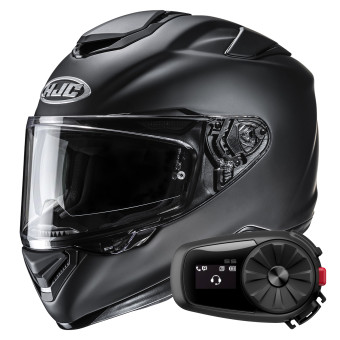 Full Face HJC RPHA 72 Matte Black + Kit Bluetooth 5S Solo