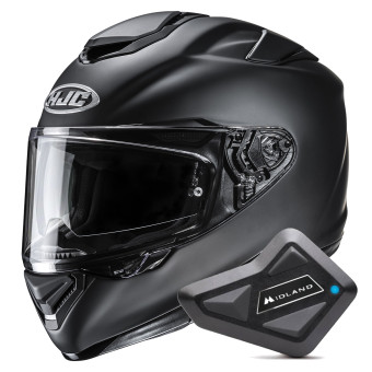 Full Face HJC RPHA 72 Matte Black + Kit Bluetooth BT Mini