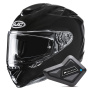Casque Full Face HJC RPHA 72 Metal Black + Kit Bluetooth BT Mini