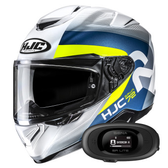 Casque Full Face HJC RPHA 72 Phyta MC3H + Kit bluetooth 5R Lite Solo Casque Full Face HJC RPHA 72 Phyta MC3H + Kit bluetooth 5R Lite Solo
