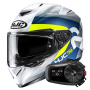 Casque Full Face HJC RPHA 72 Phyta MC3H + Kit Bluetooth 5S Solo