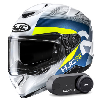 Full Face HJC RPHA 72 Phyta MC3H + Kit Bluetooth Lokui K30