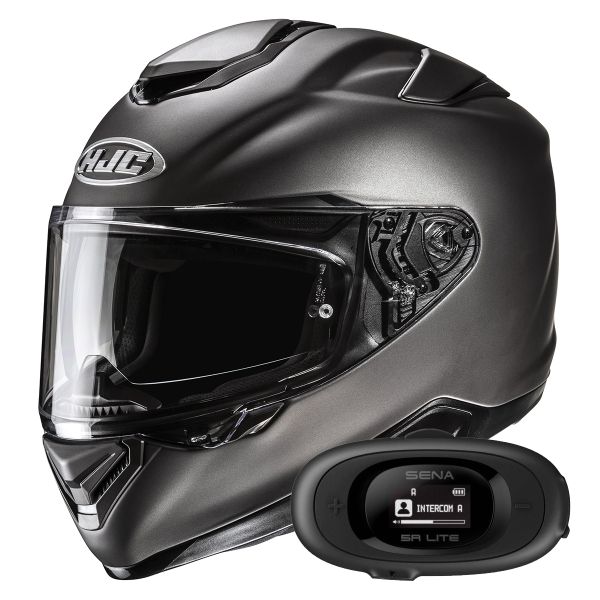 Full Face HJC RPHA 72 Semi Flat Titanium + Kit bluetooth 5R Lite Solo