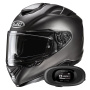 Casque Full Face HJC RPHA 72 Semi Flat Titanium + Kit bluetooth 5R Lite Solo
