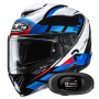 Casque Full Face HJC RPHA 72 Value MC21 + Kit bluetooth 5R Lite Solo