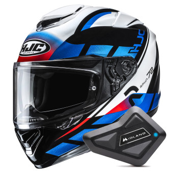 Full Face HJC RPHA 72 Value MC21 + Kit Bluetooth BT Mini