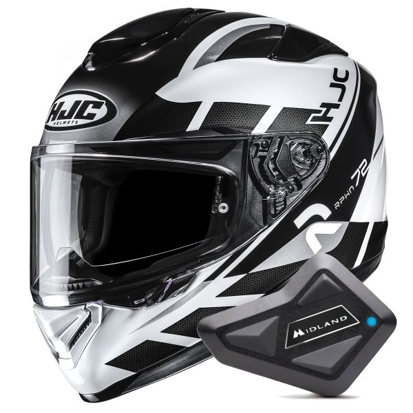 Full Face HJC RPHA 72 Value MC5 + Kit Bluetooth BT Mini