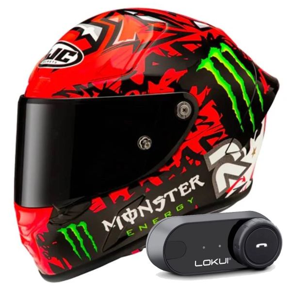 Full Face HJC RPHA1 Fabio Quartararo Replica II + Kit Bluetooth Lokui K30