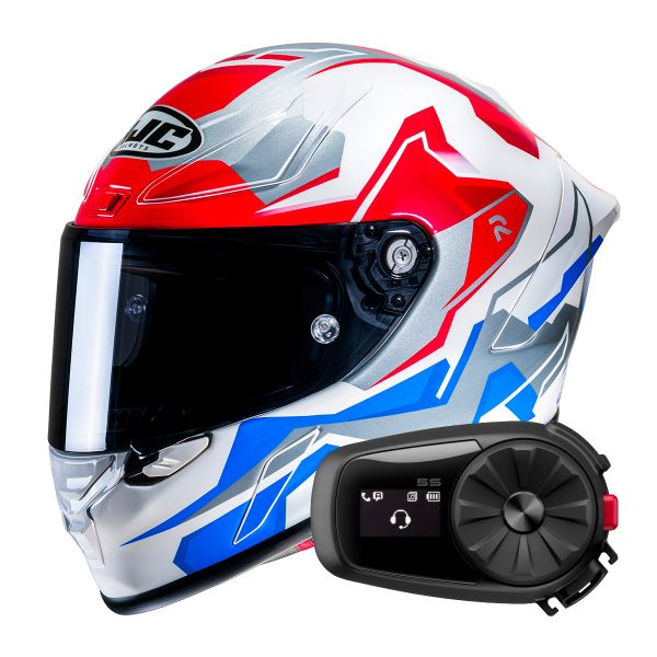 Full Face HJC RPHA1 Nomaro MC21 + Kit Bluetooth 5S Solo