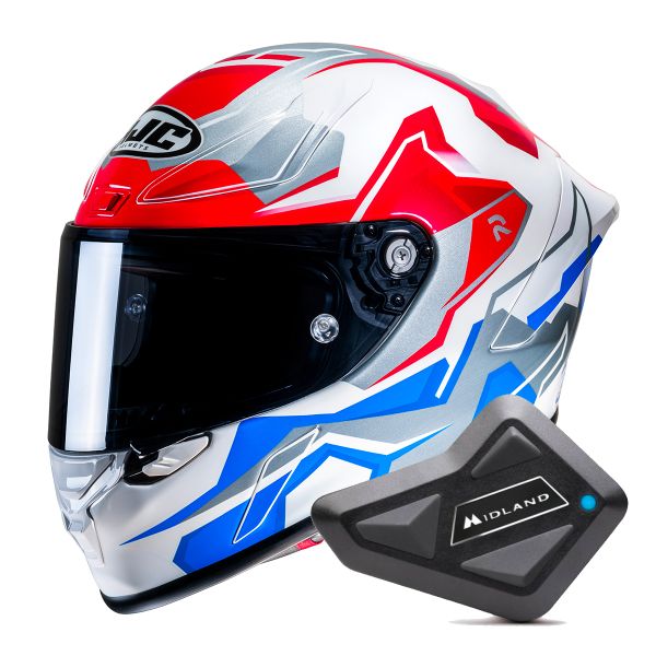 Full Face HJC RPHA1 Nomaro MC21 + Kit Bluetooth BT Mini