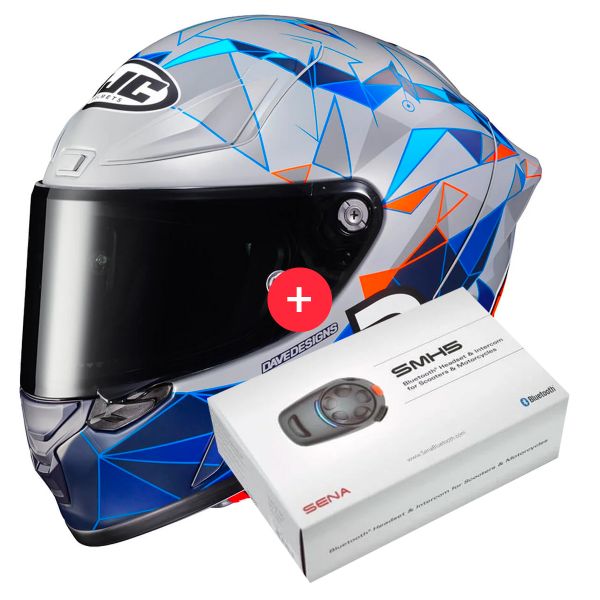 Full Face HJC RPHA1 Pol Espargaro Replica MC2SF + Kit Bluetooth SMH5