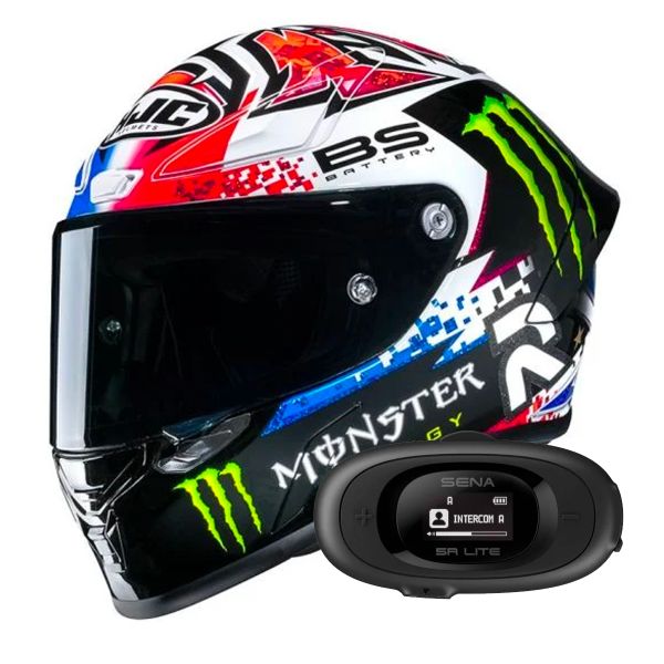 Full Face HJC RPHA1 Quartararo Le Mans SP + Kit bluetooth 5R Lite Solo