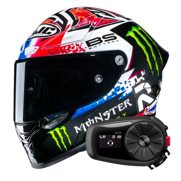 Full Face HJC RPHA1 Quartararo Le Mans SP + Kit Bluetooth 5S Solo