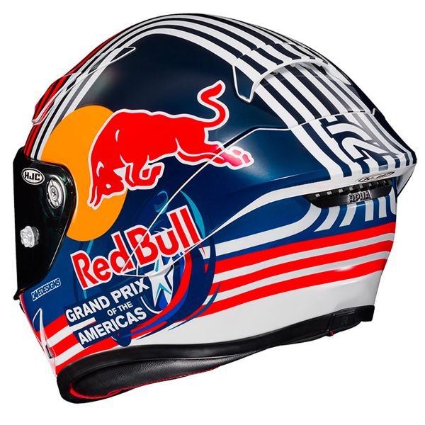 HJC RPHA1 Red Bull Austin GP MC21 + Kit Bluetooth Lokui K30