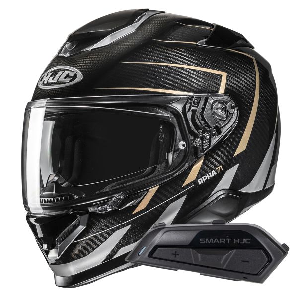 Full Face HJC RPHA71 Carbon Cano MC9 + Kit Bluetooth Smart 21B