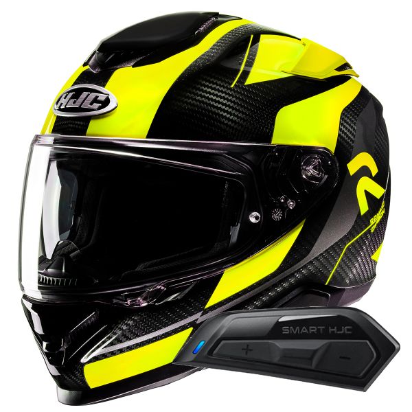 Full Face HJC RPHA71 Carbon Hamil MC3H + Kit Bluetooth Smart 11B