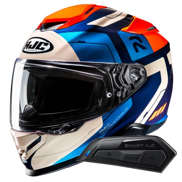 Full Face HJC RPHA71 Cozad MC27 + Kit Bluetooth Smart 11B