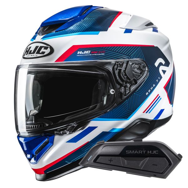 Full Face HJC RPHA71 Ellon MC21 + Kit Bluetooth Smart 21B