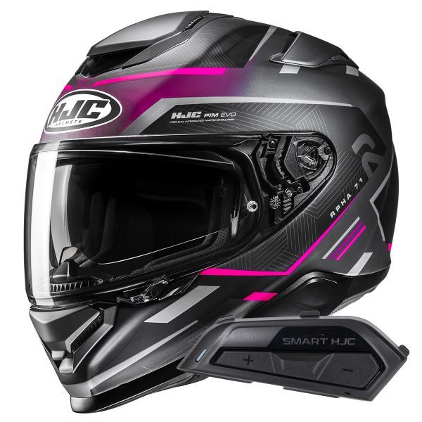 Full Face HJC RPHA71 Ellon MC8SF + Kit Bluetooth Smart 21B