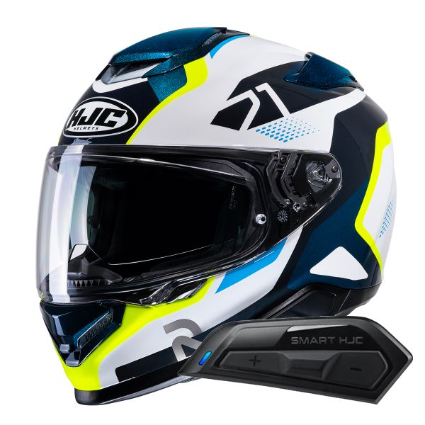 Full Face HJC RPHA71 Hapel MC3H + Kit Bluetooth Smart 11B