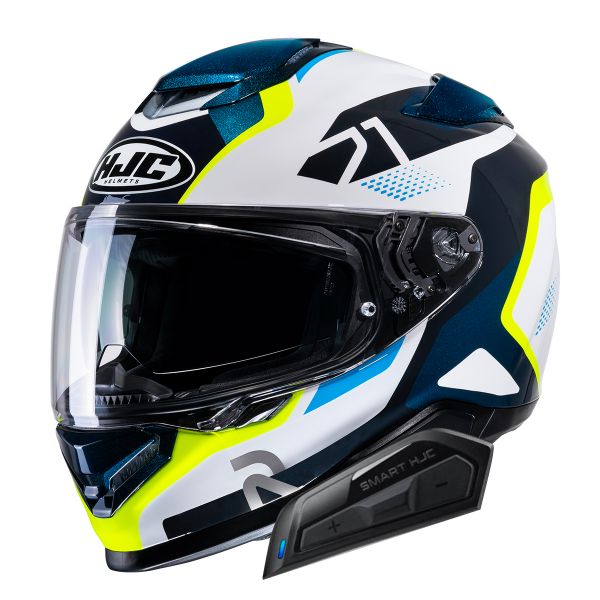 Full Face HJC RPHA71 Hapel MC3H + Kit Bluetooth Smart 21B