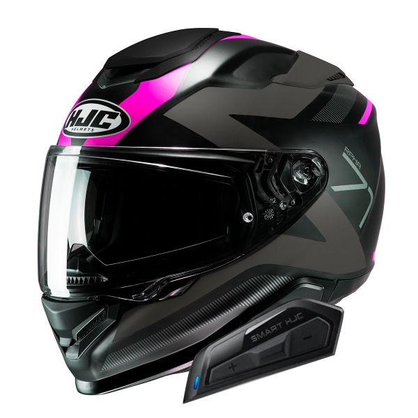 Full Face HJC RPHA71 Pinna MC8SF + Kit Bluetooth Smart 21B