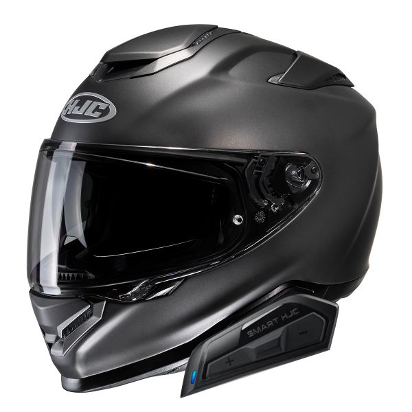 Full Face HJC RPHA71 Semi Flat Anthracite + Kit Bluetooth Smart 21B