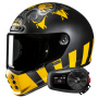 Casque Full Face HJC V10 Crania MC3SF + Kit Bluetooth 5S Solo
