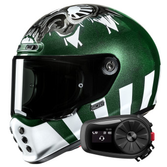 Casque Full Face HJC V10 Crania MC4 + Kit Bluetooth 5S Solo Casque Full Face HJC V10 Crania MC4 + Kit Bluetooth 5S Solo