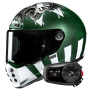 Casque Full Face HJC V10 Crania MC4 + Kit Bluetooth 5S Solo