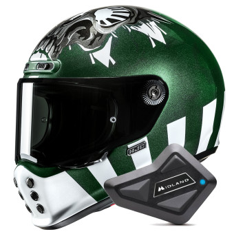 Casque Full Face HJC V10 Crania MC4 + Kit Bluetooth BT Mini Casque Full Face HJC V10 Crania MC4 + Kit Bluetooth BT Mini