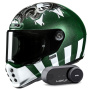 Casque Full Face HJC V10 Crania MC4 + Kit Bluetooth Lokui K30