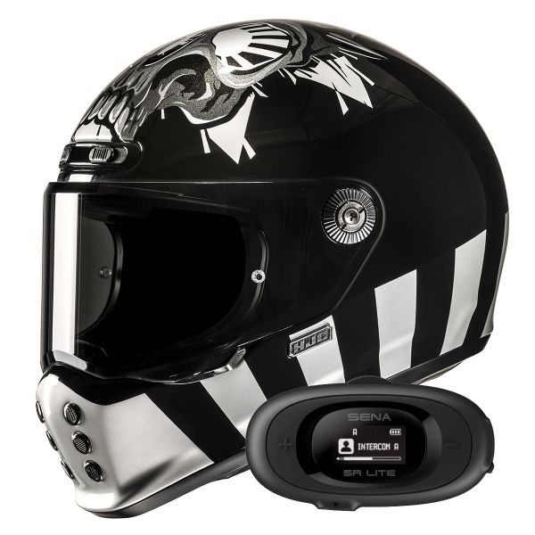 Full Face HJC V10 Crania MC5 + Kit bluetooth 5R Lite