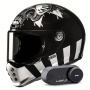 Casque Full Face HJC V10 Crania MC5 + Kit Bluetooth Lokui K30