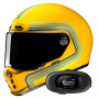 Casque Full Face HJC V10 Foni MC3+ Kit bluetooth 5R Lite Solo