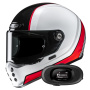 Casque Full Face HJC V10 Hodu MC1 + Kit bluetooth 5R Lite