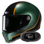 Casque Full Face HJC V10 Hodu MC47 + Kit bluetooth 5R Lite