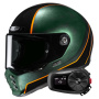 Casque Full Face HJC V10 Hodu MC47 + Kit Bluetooth 5S Solo