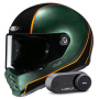 Casque Full Face HJC V10 Hodu MC47 + Kit Bluetooth Lokui K30