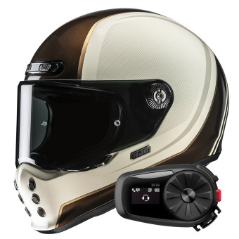 Casque Full Face HJC V10 Hodu MC9 + Kit Bluetooth 5S Solo Casque Full Face HJC V10 Hodu MC9 + Kit Bluetooth 5S Solo