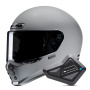 Casque Full Face HJC V10 N. Grey + Kit Bluetooth BT Mini